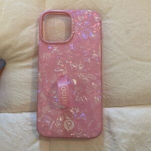 Pink shell loopy iPhone 13 Pro Max case
